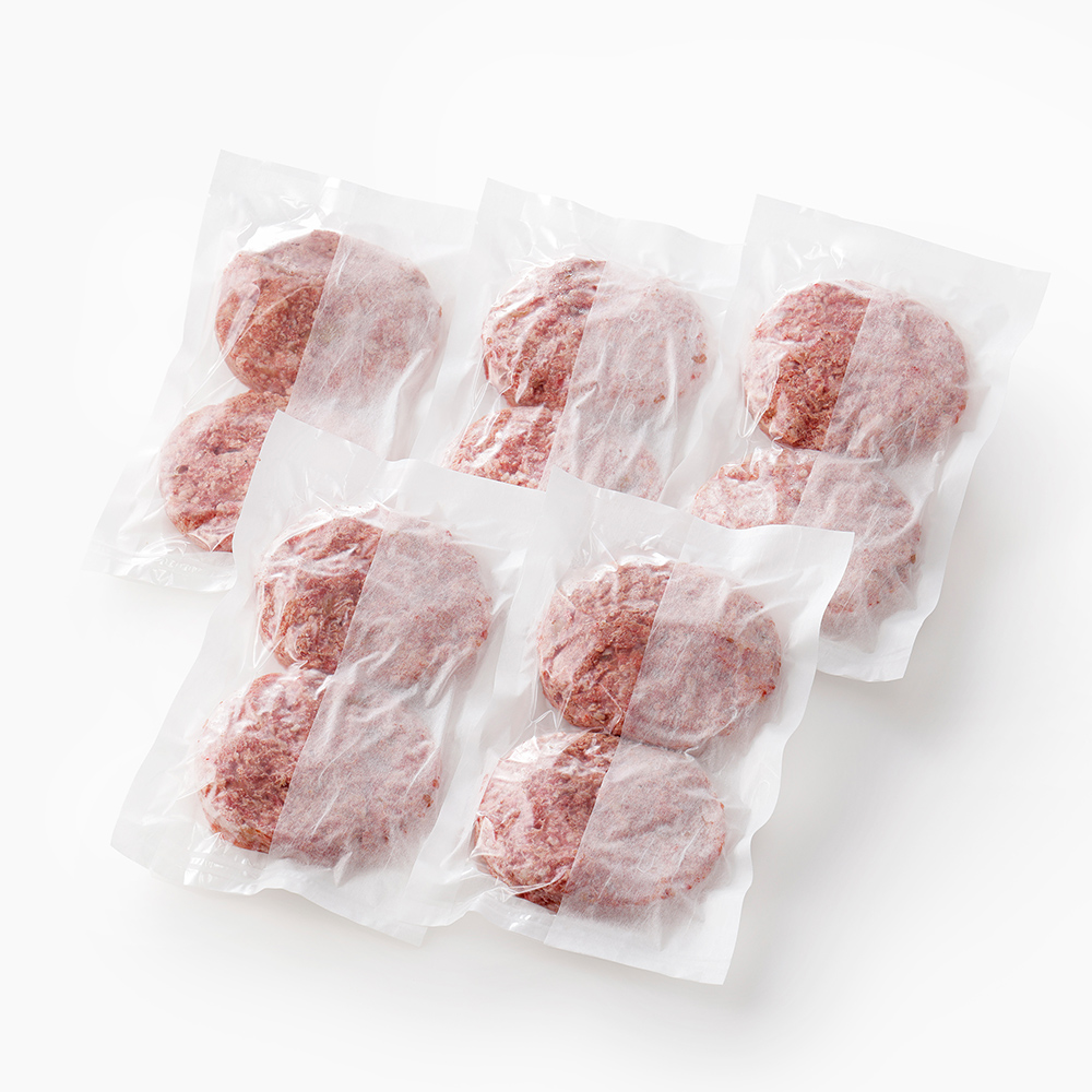 十勝ナイタイ和牛やポークの旨みぎっしり まんぷくハンバーグ＜150g×10個＞