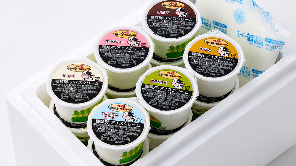 十勝もーもースイーツ　ファミリーアイス6種セット＜80ml×24個＞