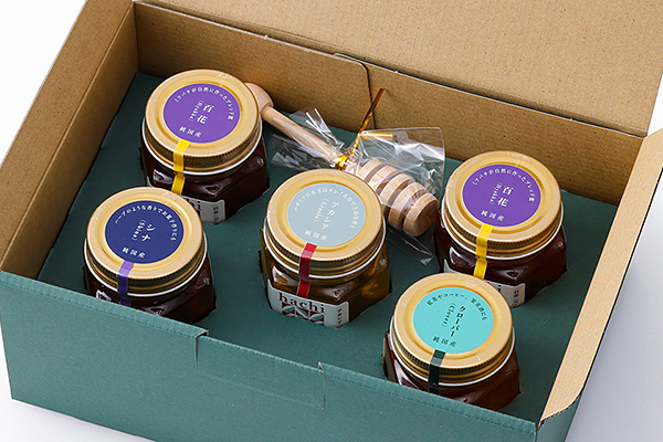 十勝養蜂園　国産はちみつ食べ比べセット＜160g×5個＞